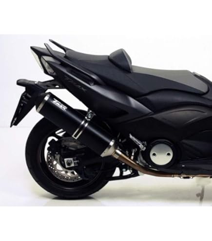 Scarico Race-Tech Arrow Omologato Per Yamaha TMAX 500 YP 2008-2011 - Alluminio Nero, Made In Italy - Foto 3