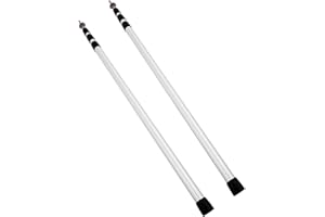 Shoze 2PCS Tent Poles Camping Poles Adjustable Telescoping Tent Poles Aluminum Camping Tarp 90-230CM for Tarp Awning Canopy Porch Sun Sails