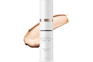Aoseiens Tinted Anti-Aging Moisturiser SPF 46, Universal Tint All-in-One Sun Protection and Foundation for Face, Moisturising Skin Care & Facial Moisturising
