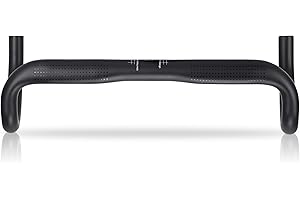 Aero, manubrio per bicicletta da corsa Alfa Pasca in carbonio, 31,8, in carbonio, portatile, UD, opaco, manubrio per bicicletta, 400 mm