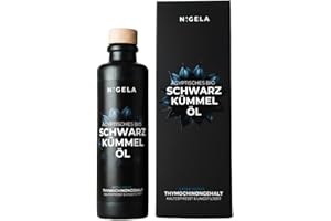 ‎NIGELA Nigela BIO Schwarzkümmelöl ungefiltert - Ägyptisches Schwarzkümmel Öl mit hohem Thymochinongehalt - In Bayern hergestellt - Zertifiziertes & Laborgeprüftes Black Seed Oil - 200ml