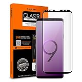 Protector de pantalla Galaxy S9 Plus hecho con un vidrio templado de 9H duradero para protegerse de los arañazos diarios.
