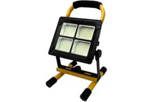 HOUSECURITY 300W Faro Led Portatile con Piedi 1 Ora Autonomia Pannello Solare Faretto Luce Ricaricabile da Lavoro 40.000 Lumen Lampada Campeggio Funzione Powerbank Ricaricabile Cantiere Lavoro Emergenza (300W)
