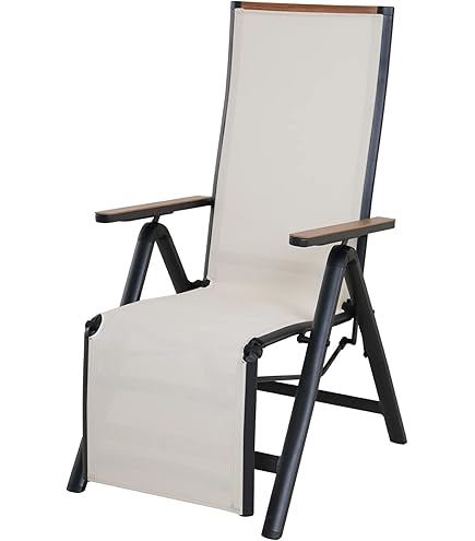 reclining garden chair with footrest