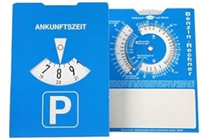 ‎AUTDER Parkscheibe mit Benzinrechner, Pappe