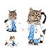 Produktbild delifur Hund Katze Doctor Kostüm Pet Doctor Kleidung Halloween Jeans Outfit Apparel