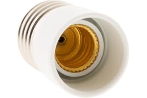 Zenitech - E27 till E14-sockeladapter - Kompatibel med E14 Ba - Perfekt för hemmet och kontoret - Enkel installation