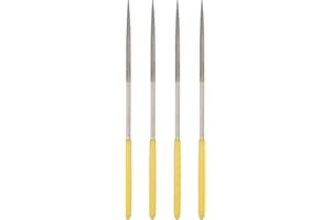 sourcing map 4 szt. diamentowe pilniki igiełkowe 3 mm x 140 mm okrągłe narzędzie ręczne