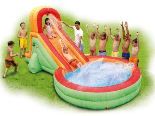 Preisvergleich Produktbild Poollandschaft mit Rutsche