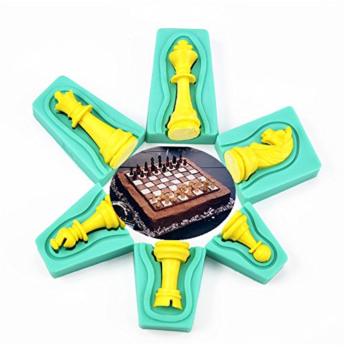 Tangchu Silikon-Formen für Kuchen, Schokolade, Fondant Green-Chess - 2