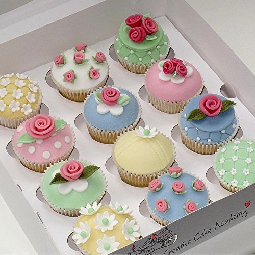 LIHAO Fondant Ausstecher 33 tlg Ausstechformen Auswerfer Stempel Tortendeko Kuchendekorationsset Backen - 9