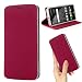 Produktbild Motorola Moto G6 Hülle Leder,Premium Leder Flip Tasche Clear TPU Bumper Case mit Kartensteckpl Schützen und Ständer Ultra Dünn Slim Thin Fit Cover für Moto G6 (G6, Rose)