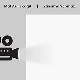 150x220 Cm Projeksiyon Perdesi, Korunaklı G&ouml;nderim, Ev Sineması, Yapışkansız Duvar Perdesi