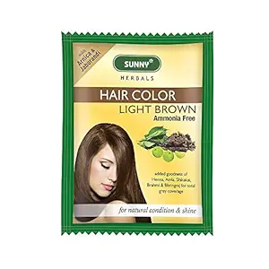 SUNNY Hair Colour (Light Brown, Pack of 4 x 20 g)