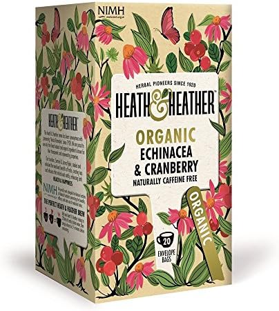 Health and Heather Organic Echinacea and Cranberry Tea 20 Bags