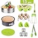 Produktbild 13pcs Schnellkochtopf-Zubehör Kompatibler Instant-Topf 6,8 Qt Elektrische Schnellkochtöpfe - Dampfkorb, Springform-Pfanne, Ei-Dampfer-Rack, Eierbissform, Tellerplattenclip, Küchenzange, Ofenhandschuhe