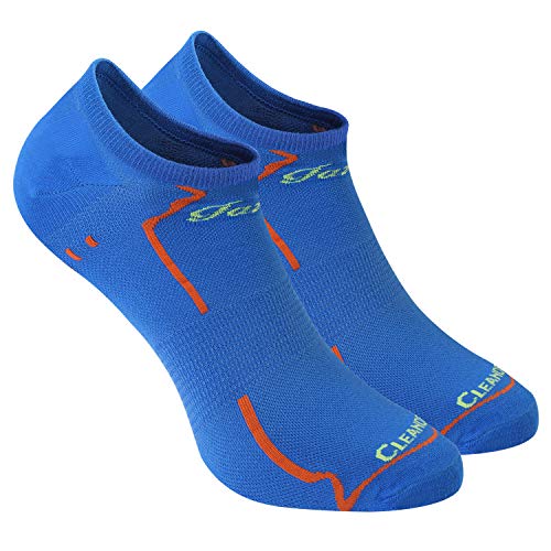 Fazitrip Calcetín para hombre, tacón antideslizante sin mangas para calzado, 2 pares, White M (XL (47-51), Azul)