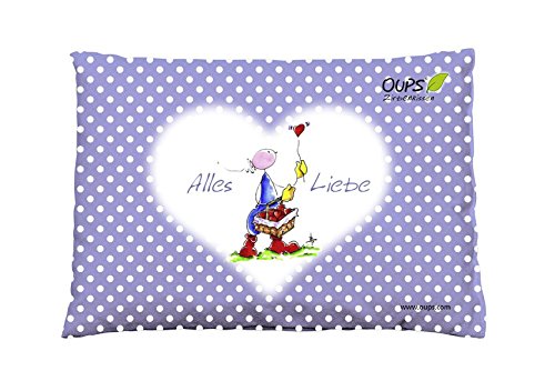 Preisvergleich Produktbild Oups Zirbenkissen Lila: Alles Liebe
