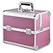 Beyondfashion Black Beauty Box Beauty Jewellery Storage Bag Nail Saloon Case (Pink)
