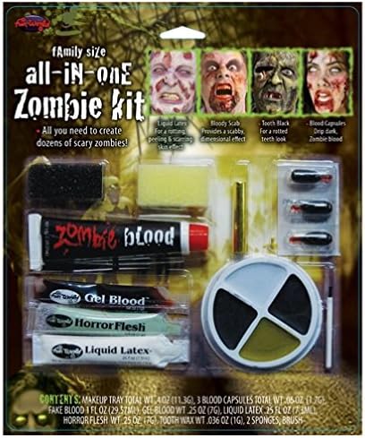 Uwant Fashion Zombie Make Up Kit Large Family Face Paint Blood Latex Horror Fancy Dress