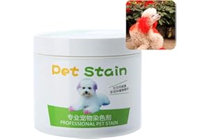 AchidistviQ 100ml Professional Pet Stain Anti Allergic Cat Dog Hair Dye Cream Coloring Agent Dog Hair Care Faded Hair Dye Flame Red