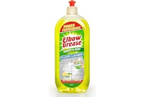 Elbow Grease Squirt & Mop Floor Cleaner | Direct to Floor Cleaning | Suitable for Tiles, Laminate & Vinyl Flooring (Lemon, 1L)