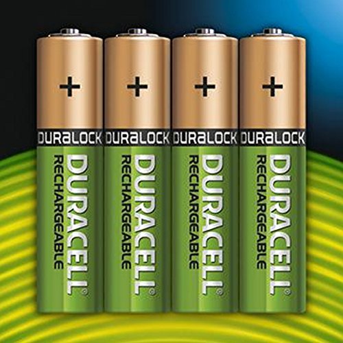 51mIEZdGWEL Duracell AAA HR03 Rechargeable Batteries Duralock Pre and Stay Charged 850mAh - Value 8 Pack