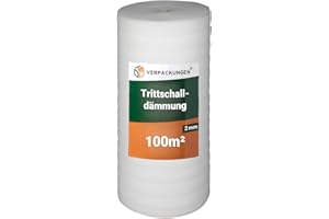 BB-Verpackungen 2 x isolation phonique de 50 m² (2 mm d’épaisseur, excellente isolation phonique et thermique) - Sets entre 50 m² et 500 m²
