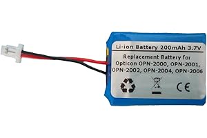 STARNOVO 200mAh 3.7V Li-Polymer Replacement Battery for Opticon OPN-2000, OPN-2001, OPN-2002, OPN-2004, OPN-2006