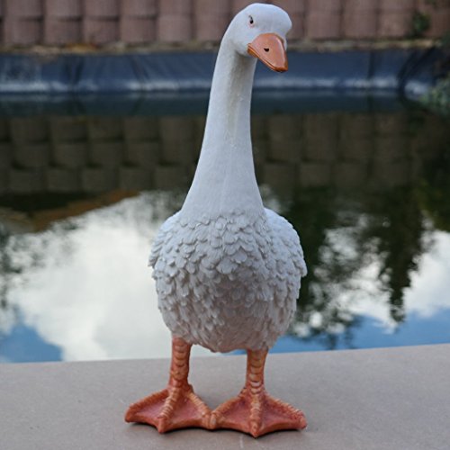 Dekofigur Gans Ente Vogel Erpel Tierfigur Deko Ostern Weihnachten GartenTeich - 2