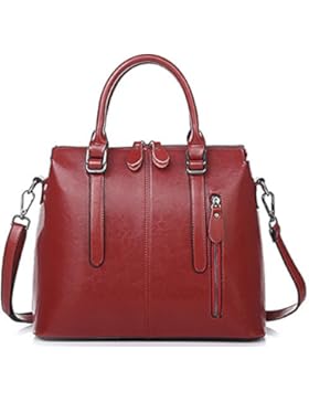 Oruil Frau Italienische Weiche Leder Handtaschen Damen Designer Leder Doppel Zip Handtaschen Schultertasche Tote...