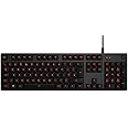 Logitech G413 Mechanical Gaming Keyboard, Backlit Keys, Romer-G Tactile Key Switches, Brushed Aluminum Case, Customizable, USB Pass Through, QWERTY UK Layout - Carbon/Black