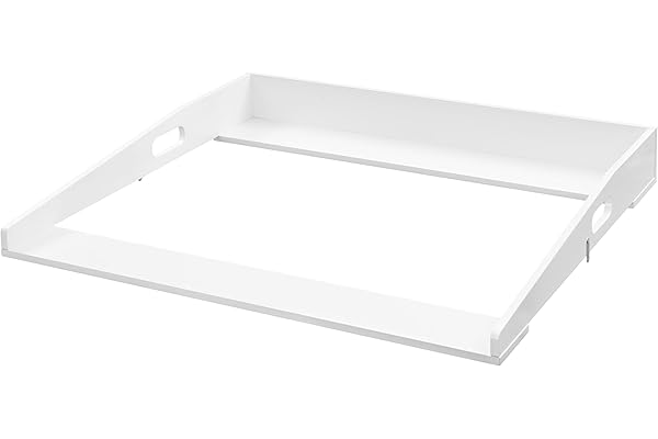 WOLTU Plan à langer en MDF pour commode 80x75x10 cm, plateau amovible pour table à langer, Blanc