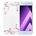 Produktbild ISENPENK Tasche Neu Für Samsung Galaxy A3(2017)/A320F/A3(2017) Duos Hülle Silikon Muster Tiere [Blumen2],Samsung Galaxy A3(2017)/A320F/A3(2017) Duos 4,7-Zoll Hülle Silikon Transparent Durchsichtig Case Anti-Scratches wasserdicht Schutzhülle