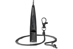 ACME Silbato para Perros n.º 211,5 (actualización de 2023) con Banda de Silbato en Negro Mate | Alpha | Ideal para la devolución de Llamada | Gran Alcance | frecuencia estandarizada (Negro)