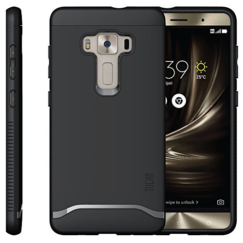 ZenFone 3 Deluxe Funda Caja protectora TUDIA MERGE TAREA PESADA
Protecci n EXTREME de doble capa para ASUS ZenFone 3 Deluxe ZS570KL
Negro Mate
