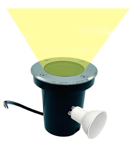 Faretto Quadrato Per Lampada GU10 Calpestabile Segnapasso Incasso Da Pavimento Ip65 Carrabile Acciaio Sku 7516 54594656