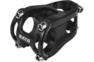 CYSKY Potencia 31.8 50mm Potencia MTB Potencia de Bicicleta de Montaña Riser Potencia Corta Manillar para Bicicleta de Carretera, MTB, BMX, Descenso 0 Grados