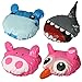 kilofly Kids Fun Shower Bath Caps Value Pack [Set of 4] Owl, Hippo, Pig, Shark