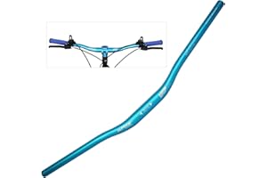 PLATTBK Wake Guidon VTT Aluminium 780mm Cintre Relever Vélo 31.8mm Velo Riser Bar 22mm Bleu