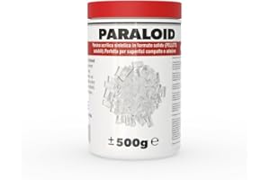 CHEMICA SOLUTIONS Paraloid B72, 100% Resina Acrilica Solida, riduce le microporosità consolidando e limitando l’assorbimento dell’acqua. (500, Grammi)