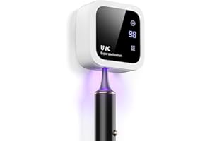 Dosevita Spazzolino Igienizzante UV da Bagno, schermo intelligente a LED, timer portatile per spazzolini da denti ricaricabile per il bagno a parete (Bianco)