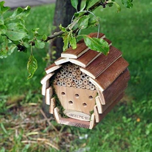 Hanging Wooden Insect Bee Hotel House Box Nest Bug Ladybird Garden Keeping New