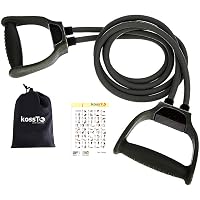kossto Double Toning Resistance Tube Heavy Quality Exercise Band for Stretching, Full Body Workout, Home Gym and Toning…