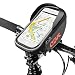 Produktbild Wasserdichte Fahrradhalterung, Fahrrad Tasche Touchscreen Mountain Road Fahrrad-Pack Doppel-Tasche Berg Telefon Taschen für Universal Android Smartphone, Apple, Samsung, Google, Huawei, LG, Motorola - Schwarz