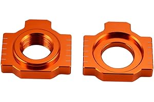 NICECNC Arancione Blocchi perno in alluminio Regolatore catena Compatible with KTM 690 Duke/Enduro/R,950 990 1090 1190 Adventure 690 SMC R 2019-2021