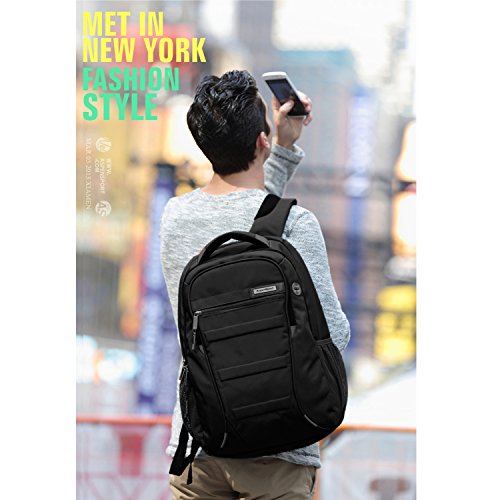 Aspen Business Laptop Rucksack 15.6-17 Zoll Wasserdicht Wanderrucksack Sportrucksack Reiserucksack Schulrucksack Mädchen Herren Damen - 8