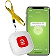 UanTii Tuya WiFi Smart SOS Button Emergency Help Button Wireless Caregiver Pager Phone Alert Transmitter Emergency Call Button for Kids Elderly Patient, No Hub Required