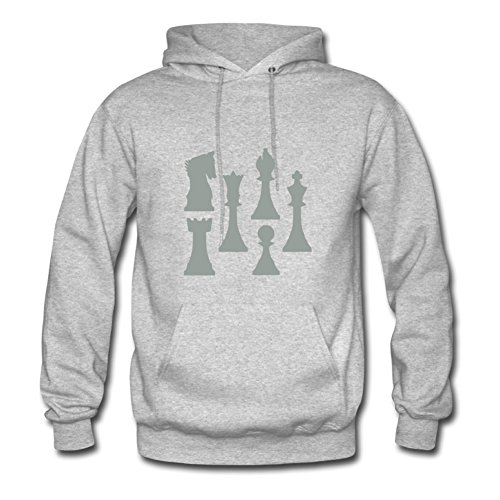 Women Chess Pieces 1.0_ Personalized O-neck Unofficial Grey Hoodyby Jameskings