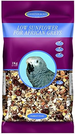 Johnston And Jeff Low Sunflower Food For African Grey Parrots (2kg) (May Vary)
